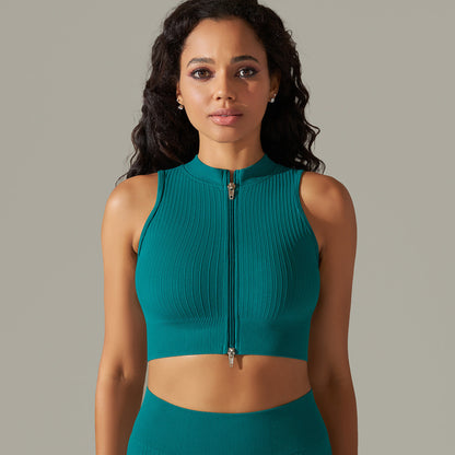 Seamless Knitted Solid Color Thread Yoga Clothes null