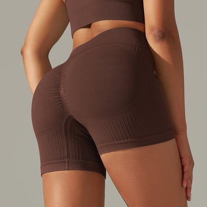 Seamless Knitted Solid Color Thread Yoga Clothes null