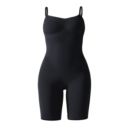 High Elastic Jumpsuit Shorts Sports Running Fitness Clothes Women null