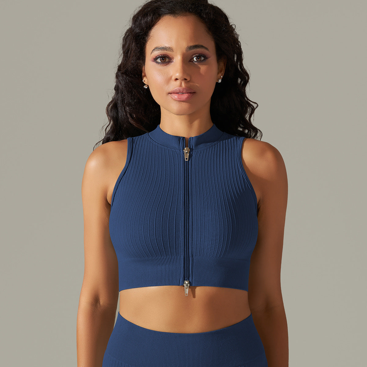 Seamless Knitted Solid Color Thread Yoga Clothes null