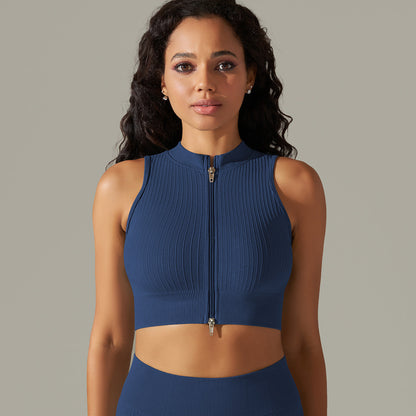 Seamless Knitted Solid Color Thread Yoga Clothes null