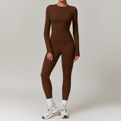 Tight-fitting Brushed Yoga Suit Quick-drying Fitness Clothes null