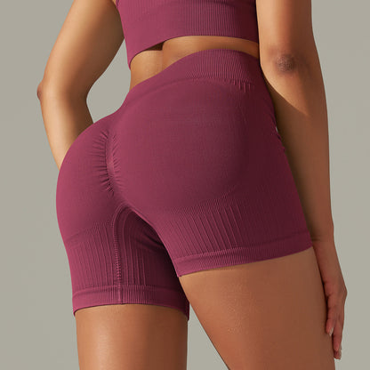 Seamless Knitted Solid Color Thread Yoga Clothes null