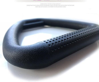 Close-up of a multifunctional suspension training ring made of durable ABS material, perfect for indoor and outdoor fitness.