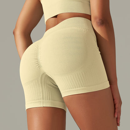Seamless Knitted Solid Color Thread Yoga Clothes null