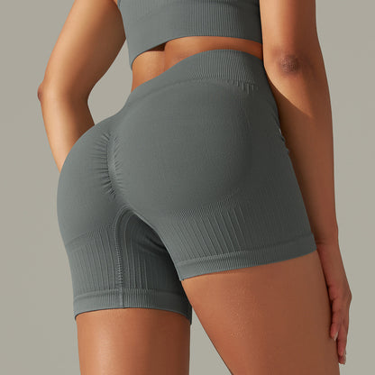 Seamless Knitted Solid Color Thread Yoga Clothes null