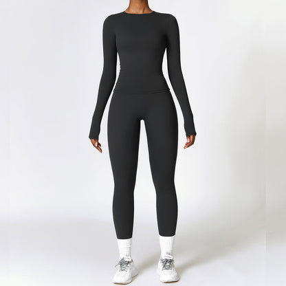 Tight-fitting Brushed Yoga Suit Quick-drying Fitness Clothes null