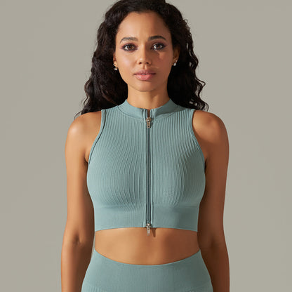 Seamless Knitted Solid Color Thread Yoga Clothes null