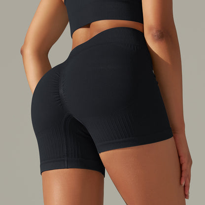 Seamless Knitted Solid Color Thread Yoga Clothes null